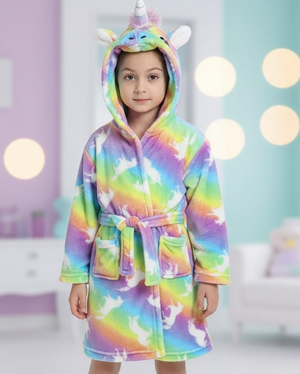 childs unicorn robe - lifestyle