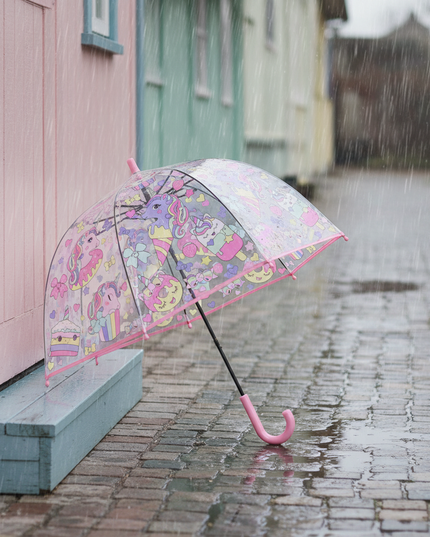 clear unicorn umbrella - lifestyle