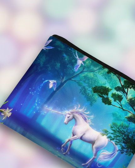 coin purse unicorn - detail