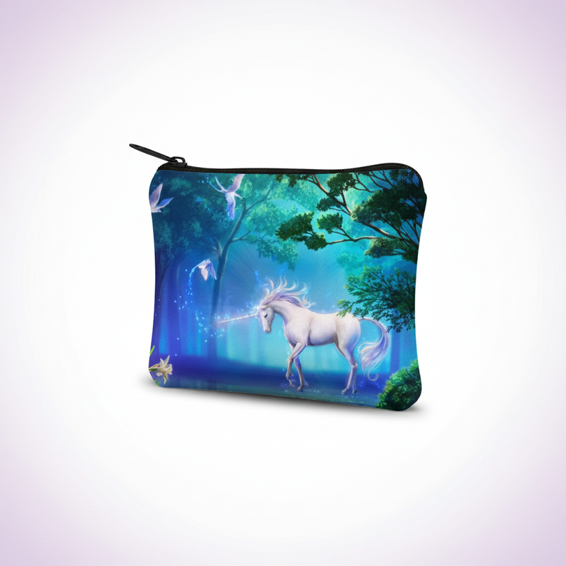 coin purse unicorn - white-bg