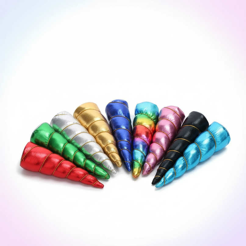 colorful unicorn headband - white-bg