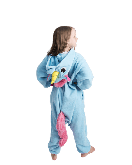 unicorn onesie in blue
