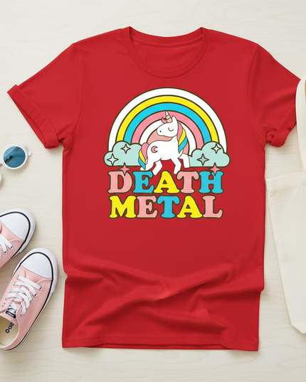 cool unicorn shirts - flat-lay