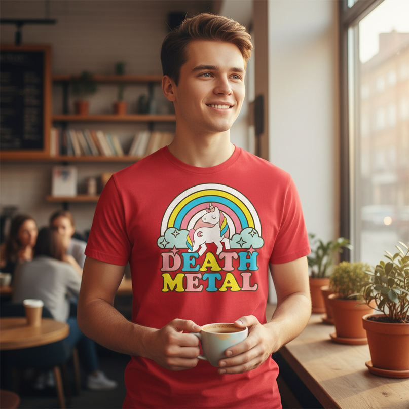 cool unicorn shirts - in-use