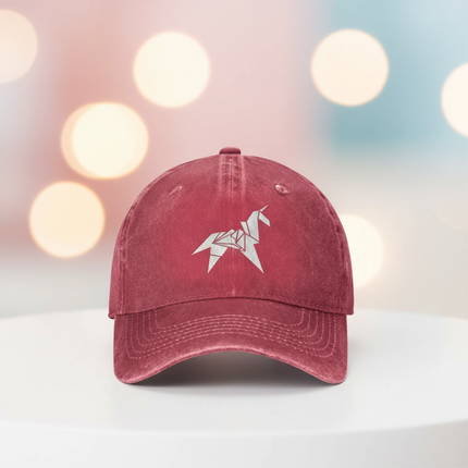 coral unicorn cap - lifestyle