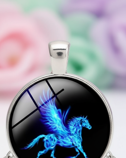 cosmic unicorn necklace - detail