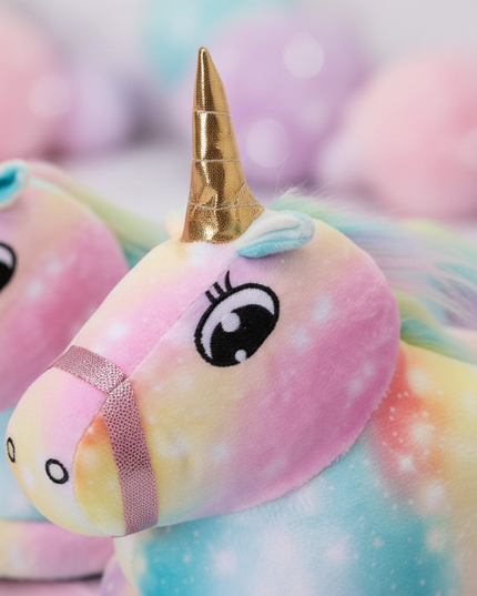 cosmic unicorn slippers - detail