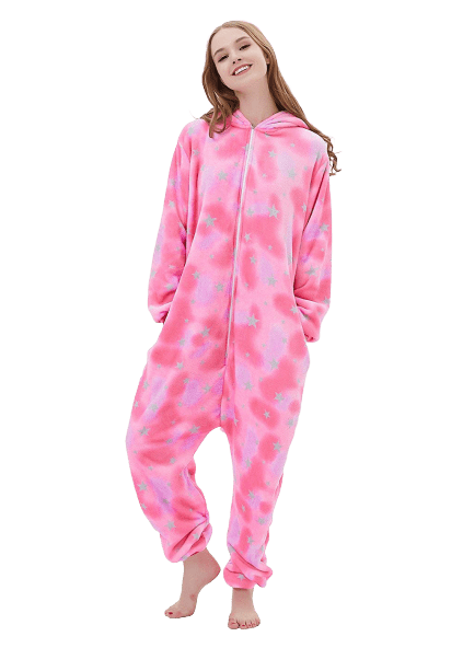 Pink Unicorn Onesie for Adults
