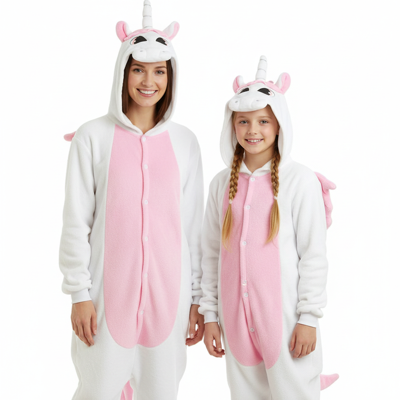 cotton unicorn onesie - white-bg