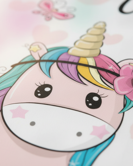 couple unicorn bedding - detail