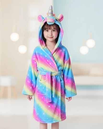 cozy unicorn robe - lifestyle