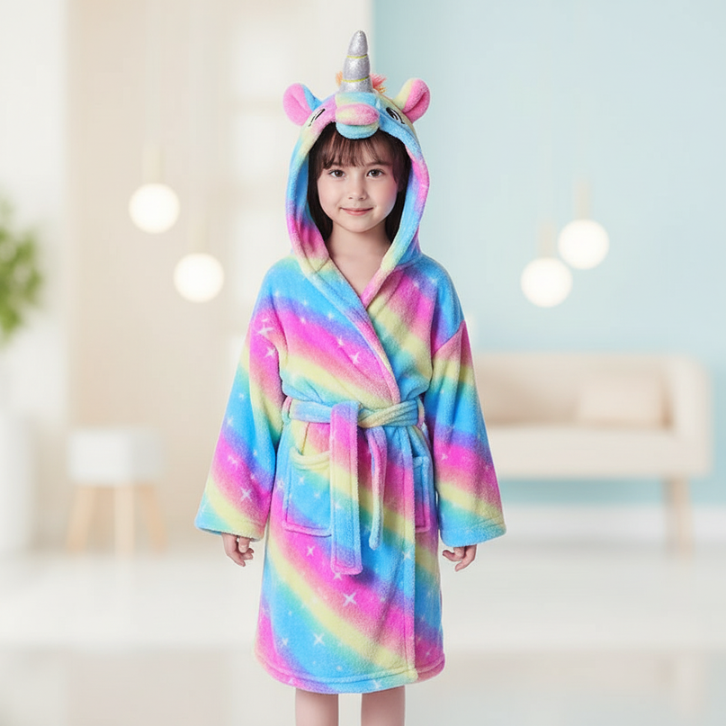 cozy unicorn robe - lifestyle