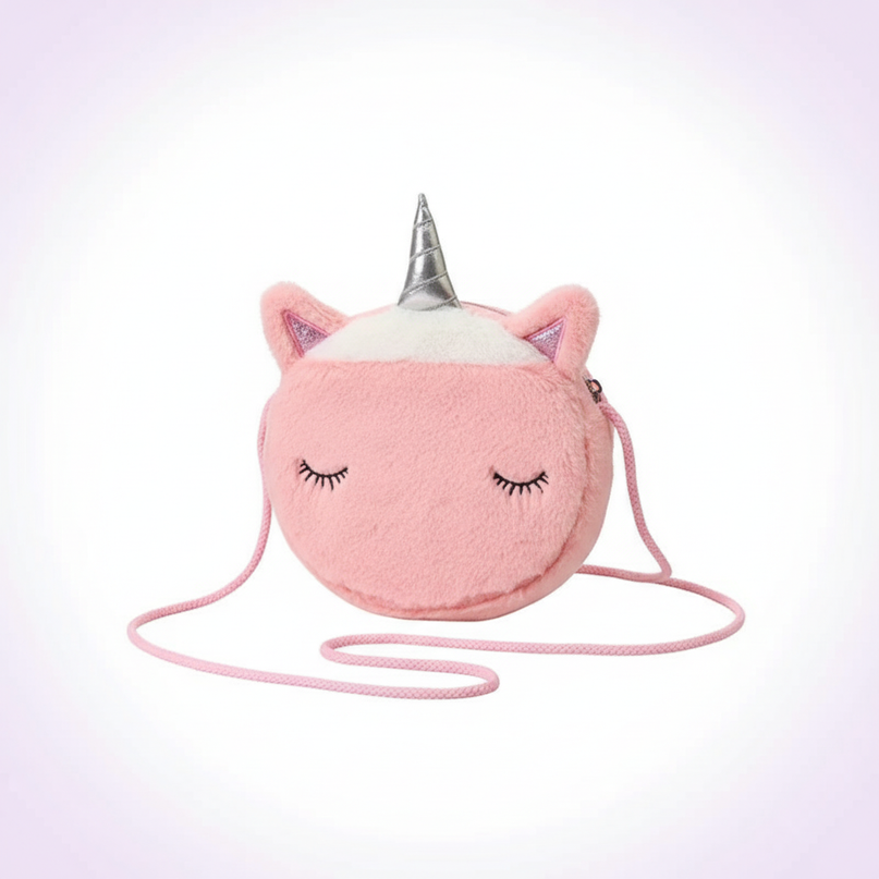 crossbody unicorn purse - white-bg