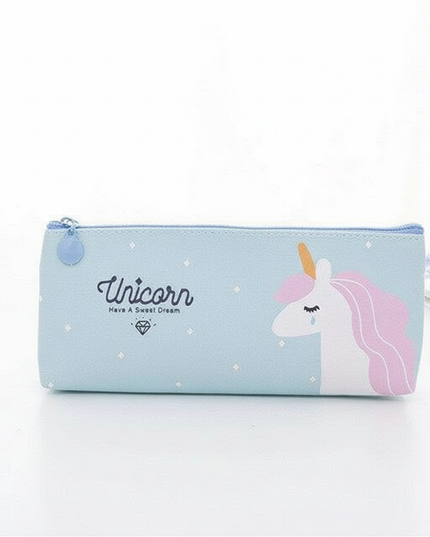 crying unicorn pencil case - white-bg