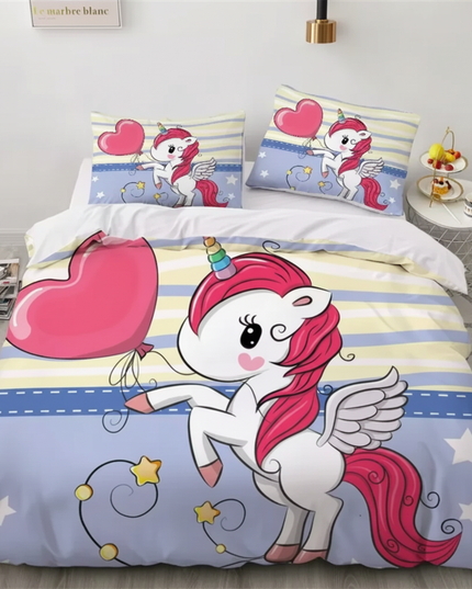 cupcake sweet hug unicorn bedding - lifestyle