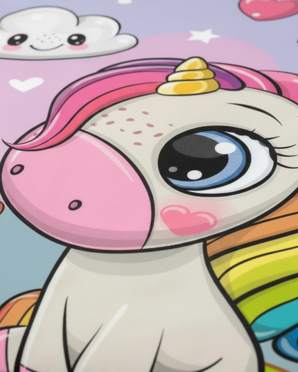 cupcake unicorn bedding - detail