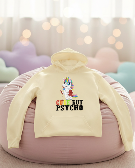 cute but psycho funny hoodie - lifestyle