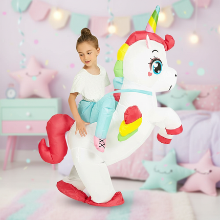 cute inflatable unicorn costume - lifestyle