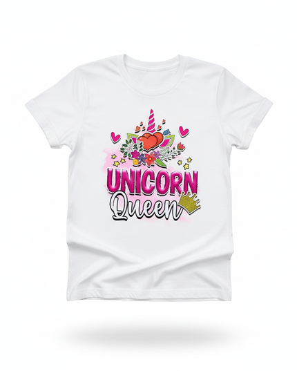 cute magic unicorn shirt - white-bg