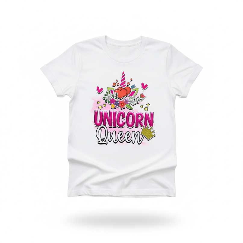 cute magic unicorn shirt - white-bg
