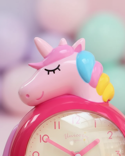 cute unicorn alarm clock - detail