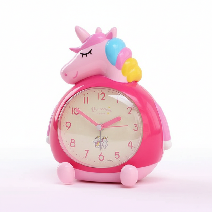 cute unicorn alarm clock - white-bg
