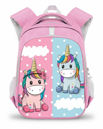 cute unicorn backpack for school - white-bg