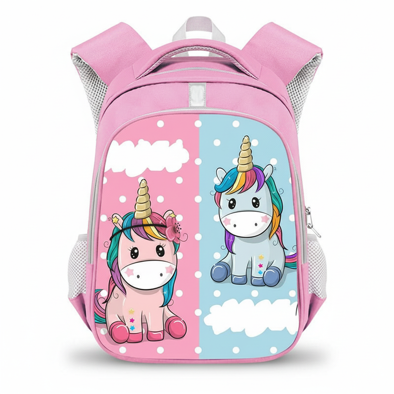 cute unicorn backpack for school - white-bg