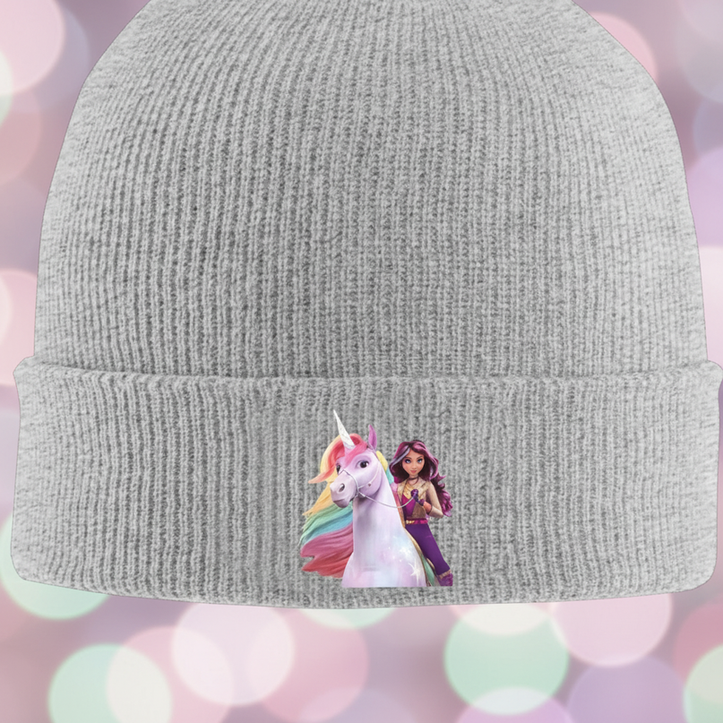 cute unicorn beanie - detail