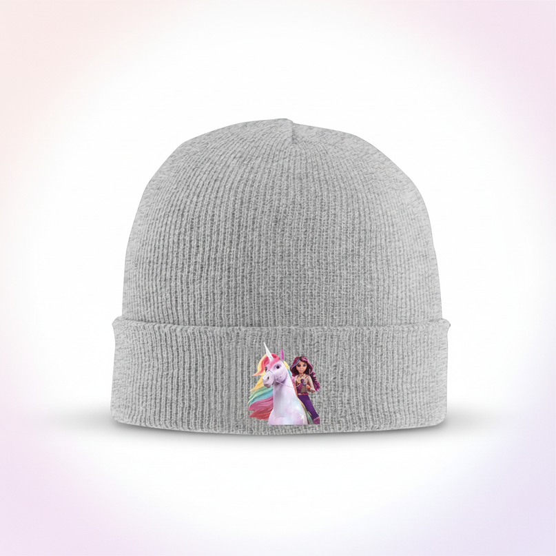 cute unicorn beanie - white-bg
