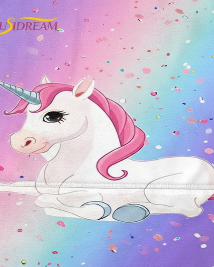cute unicorn blanket - detail