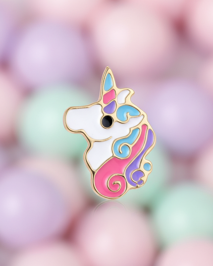 cute unicorn earrings - detail