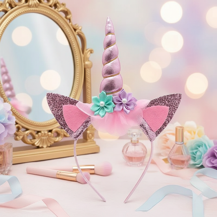 cute unicorn headband - lifestyle