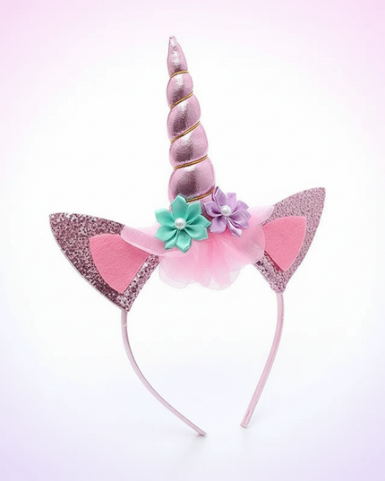 cute unicorn headband - white-bg