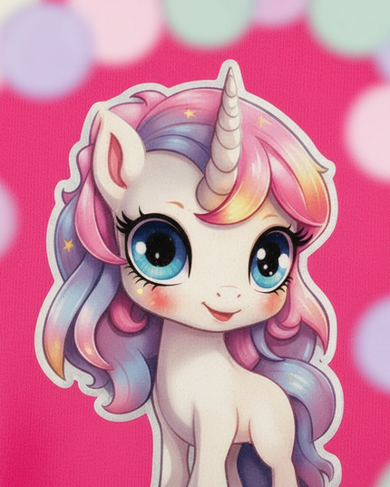 cute unicorn hoodie - detail