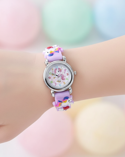 cute unicorn watch - in-use