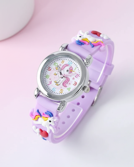 cute unicorn watch - white-bg
