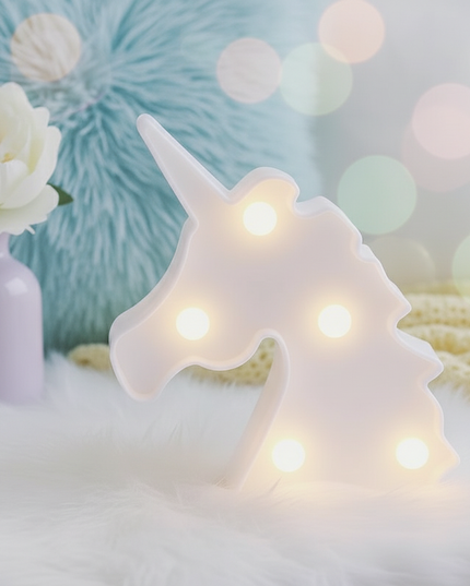cute unicorn night light - detail