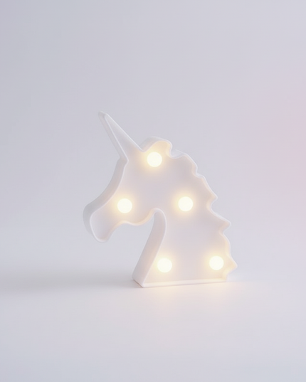 cute unicorn night light - white-bg