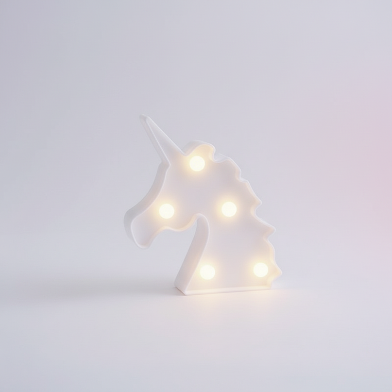 cute unicorn night light - white-bg