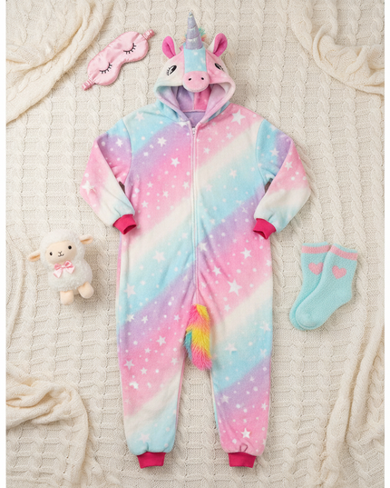 cute unicorn onesie - flat-lay