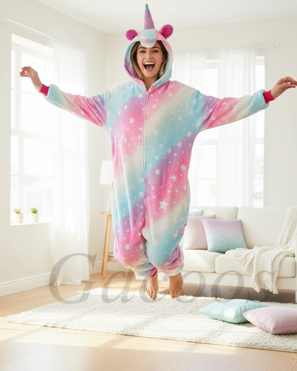 cute unicorn onesie - in-use