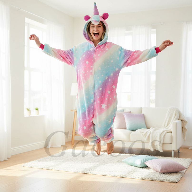 cute unicorn onesie - in-use