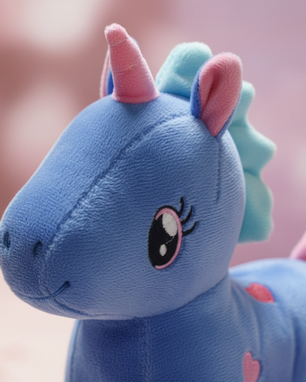cute unicorn plush - detail