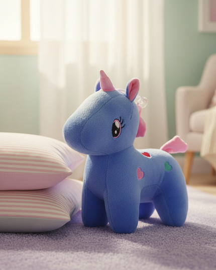 cute unicorn plush - lifestyle