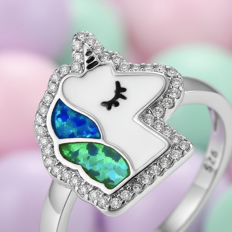cute unicorn ring - detail