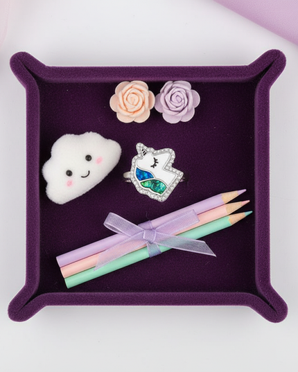 cute unicorn ring - flat-lay