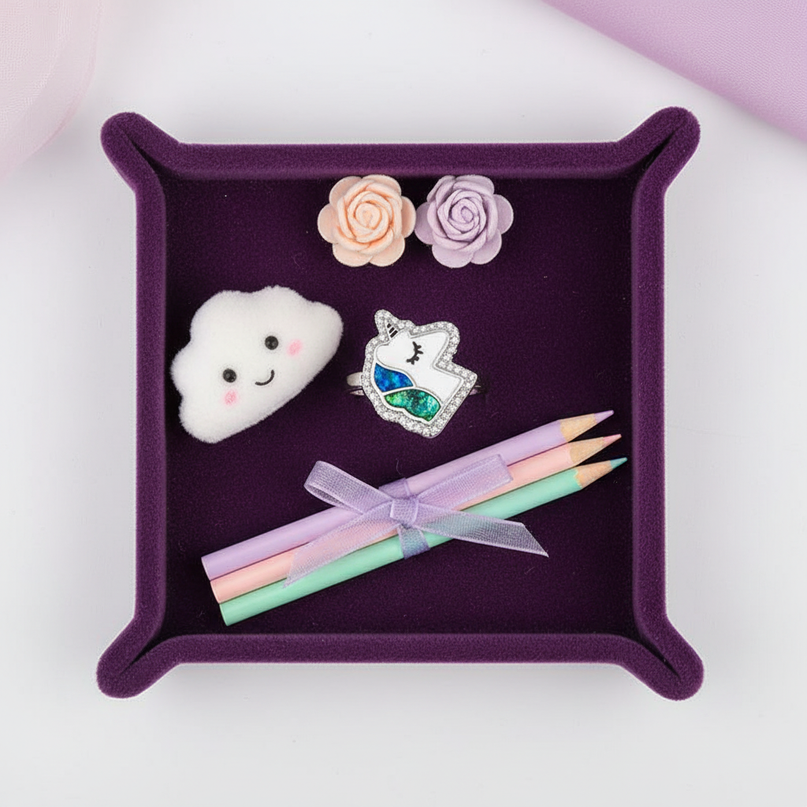 cute unicorn ring - flat-lay