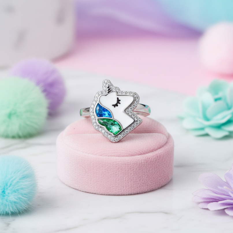 cute unicorn ring - lifestyle