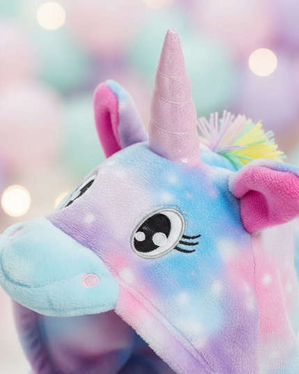 cute unicorn robe - detail